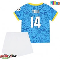 Camiseta Wolves Tolu Arokodare #14 Tercera Equipación para niños 2025-26 manga corta (+ pantalones cortos)